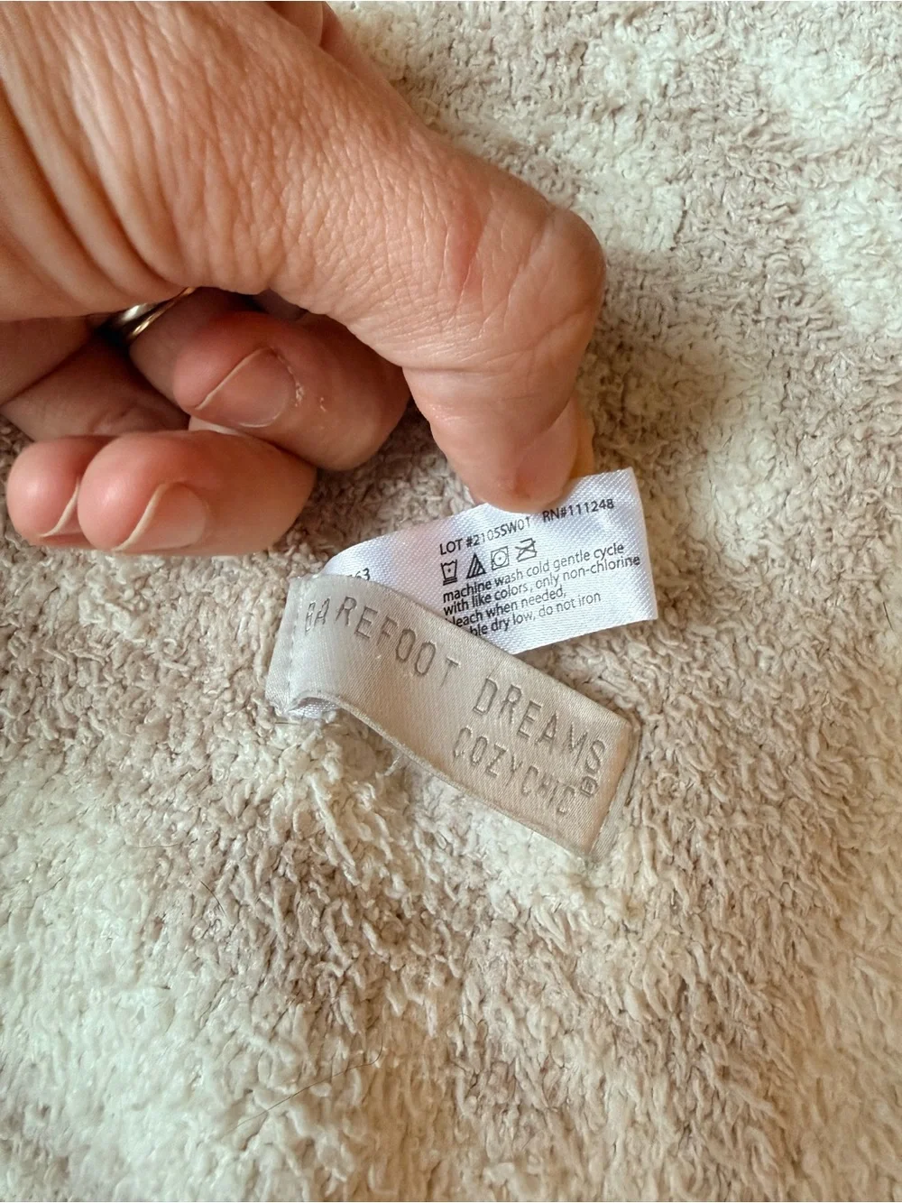 Barefoot Dreams Neutral Leopard Cozy Bath Blanket in Cream and Beige